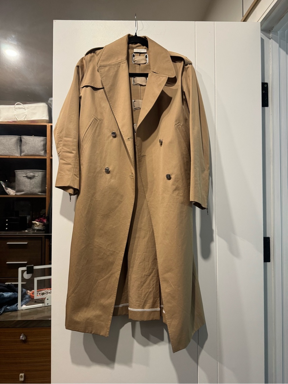 Sandro Tan Trench Coat - Size 38